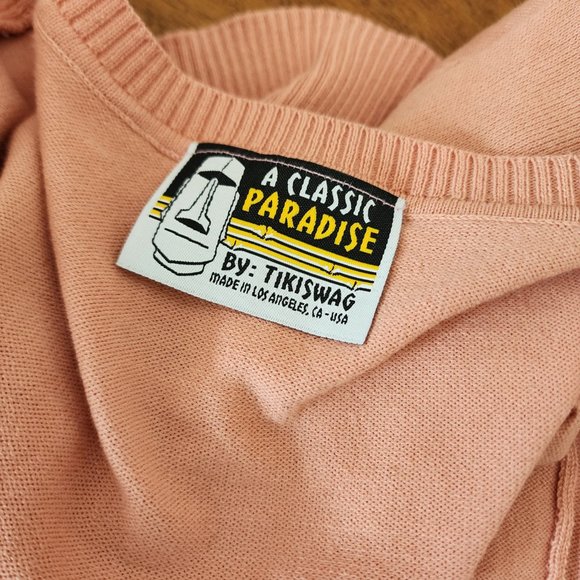 Tiki Swag Cardigan Dole Whip Embroidered Design - Picture 3 of 4